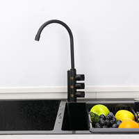 Robinet filtre à eau gazeuse à 3 voies Refroidisseur d'eau alcaline 3-en-1 Robinet mitigeur d'évier de cuisine