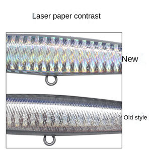 Nouveau Style Japan japon leurre dur appât de pêche en eau salée leurre méné flottant lent pour bar Pesca Esche - Product Image 3