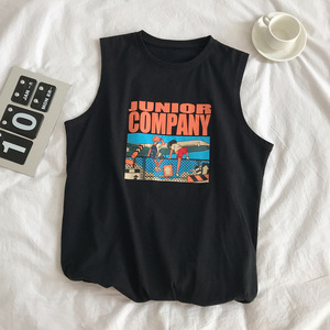 <span class=keywords><strong>Chaleco</strong></span> Unisex Estilo Europeo, Corte Holgado, para Usar por Dentro o por Fuera, Deportivo, para Baloncesto, Estudiantes, Estilo Hip Hop, Camiseta sin Mangas - Product Image 6