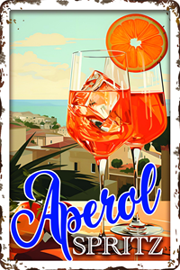 <span class=keywords><strong>Plaque</strong></span> en métal rétro Aperol Spritz, <span class=keywords><strong>plaque</strong></span> murale avec recette de <span class=keywords><strong>cocktail</strong></span>, décoration de bar et de maison, cadeau pour les amateurs de cocktails - Product Image 5