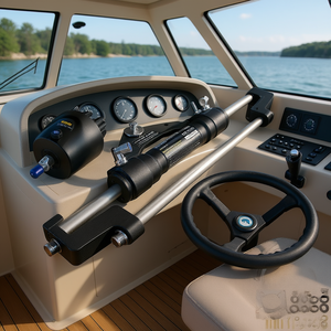 Kit de Dirección Hidráulica Vevor de 24 Pies y 300 HP para Embarcaciones, Bomba de Timón, Cilindro Doble - Product Image 2