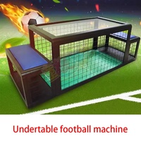 Machine de football sous table pour jouer à football assis, jeux sportifs, jeux interactifs, jeux événementiels, accessoires pour événements de carnaval