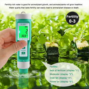 10合1水质测试仪PH/ORP/<span class=keywords><strong>EC</strong></span>/H2 /S.G /TDS/盐/温度/电阻率食品水族箱池用肥料食品盐度计 - Product Image 3