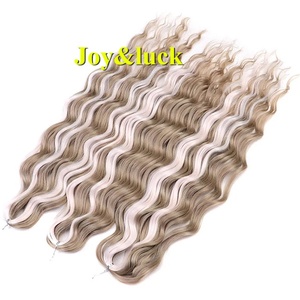 Estensioni per Capelli Sintetiche Ombre Colorate <span class=keywords><strong>Serie</strong></span> Nuovi Colori <span class=keywords><strong>Anna</strong></span> Curl per Trecce all'Uncinetto - Ingrosso Fabbrica - Product Image 6