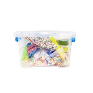 Kids Popularity DIY Kids Playing Toy Foam Glitter Cream Fluffy <b>Slime</b> Vomit Stretchi Crystal <b>Slime</b> Kit - Product Image 5