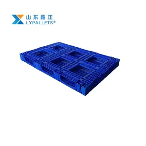 Heavy Duty Assembled Splicing Warehouse Racking Transport Packaging Plastic Pallets With Steel Reinforcement Make Up Pallets