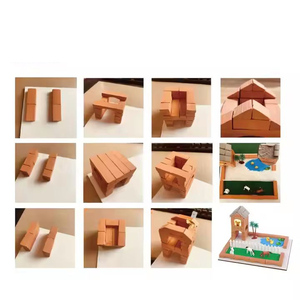 92 pièces bricolage maçons construire des maisons faites à la main briques de ciment Construction heureux ferme modèle <span class=keywords><strong>Puzzle</strong></span> pour enfants cadeau jouets - Product Image 4