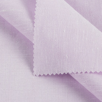 Tissu tissé teint en fil 55% lin 45% coton écologique 30S Popeline Léger pour Hommes, Femmes, Enfants, Robes Formelles et Chemises Décontractées