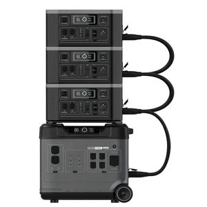 เครื่องสำรองไฟ UPS 5000W ขยายกำลังได้ 2048Wh MPPT สถานีพกพา คลื่นไซน์บริสุทธิ์ พร้อมเครื่องอัดอากาศ ใช้กับรถยนต์ โซลาร์เซลล์ สำหรับบ้าน - Product Image 3