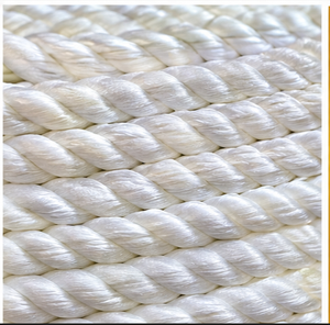 Corde torsadée en polyester blanc de qualité supérieure, fabriquée à partir de fibres de polyester haute ténacité, offrant une résistance élevée, une légèreté et une durabilité. - Product Image 3
