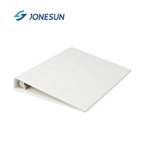Carpeta Archivadora de PVC Blanca Personalizada Tamaño A4, Carpeta de Almacenamiento de Papel para Oficina, Organizador de Documentos, Carpeta con 3 Anillas