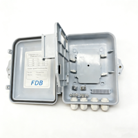 Boîtier de distribution de fibre optique FTTx 16 cœurs, prix d'usine, boîte DB 16 voies, boîte vide, déchargement avec accessoires pour montage mural/sur poteau