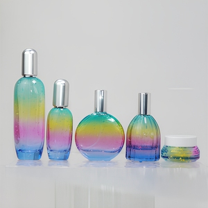 Bouteilles de parfum arc-en-ciel de pulvérisation en aluminium de couleur dégradée d'usine personnalisées bouteille en verre de parfum de 50ml - Product Image 3