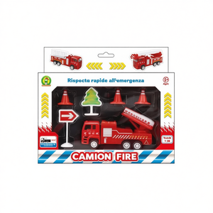 Camión de Juguete de Metal Fundido a Presión, Escala 1:50, Set de Respuesta a Emergencias para Niños de 3 Años en Adelante - Product Image 2