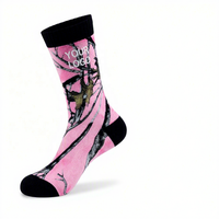 Chaussettes de basketball personnalisées sans MOQ, impression numérique 3D, chaussettes mi-mollet en tissu éponge, vente en gros, faible MOQ, logo