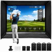 Écran de simulation de golf portable à double couche, sur mesure, haute résistance au bruit, résistant aux intempéries, 10x5x8 pieds