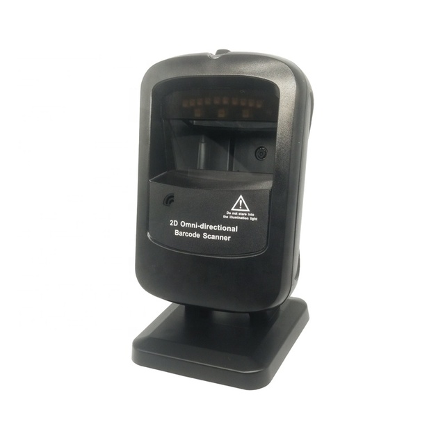 High Speed 2D QR Scan Hands-free Automatic Omnidirectional 2D Desktop Barcode Scanner for Supermarket