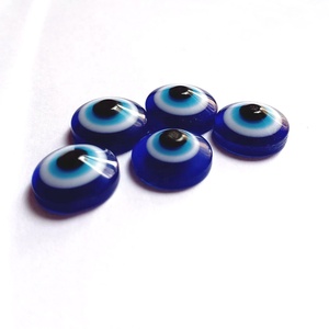 Usine en gros dos plat bleu <span class=keywords><strong>turc</strong></span> mauvais œil pierres perles résine mauvais œil - Product Image 3