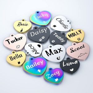 Cá nhân hoá tùy chỉnh khắc Pet ID thẻ không nhiều màu Dog Cat name tag - Product Image 4