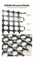 Écran LED en maille imperméable IP65 pour extérieur, P50 P100, lumière LED flexible en grille, rideau lumineux mural, lumière à pixels pour grand affichage publicitaire