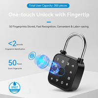 Cadenas intelligent biométrique à empreinte digitale avec clavier et contrôle via l'application Tuya, sans clé, pour casier de gym, école, bureau, armoire