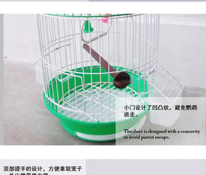 Chine Vente en gros Petite cage à oiseaux rouge pour perruches pinsons et canaris avec mangeoire Cage pour animaux de compagnie de qualité supérieure - Product Image 3