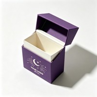 Boîte d'emballage cadeau en papier recyclable, prix d'usine, vente en gros, design personnalisé, pour cigarettes, cartes de tarot, chewing-gum, bonbons, autocollants
