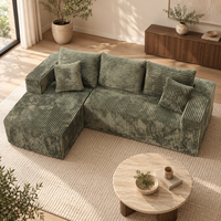 Canapé d'angle en tissu pour salon, design moderne QINUO, haute qualité, meubles d'intérieur