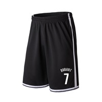 Celana Pendek Basket Retro USA 2025 Ukuran Besar Desain Baru Bordir Nama Tim Dewasa Bahan Mesh Bernapas Cepat Kering Anti-Bakteri