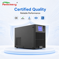 Powermerry C3K 3kVA Onduleur en ligne à onde sinusoïdale pure monophasé, batterie sans entretien, pour équipement informatique de bureau et réseau, petit modèle