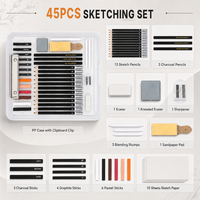 Ensemble de crayons HB, fournitures artistiques, kit de dessin, kit de croquis, crayons de fusain HB professionnels, kit de dessin au crayon, ensemble de crayons à dessin LT73409