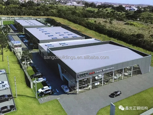 China Industrial Steel Structure Building Prefabricated Hall Prefab Car Workshops Steel Structure 4s <strong>Showroom</strong> - Product Image 6