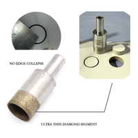 Foret diamanté à tige droite JOWIN 4-120 mm pour perçage du verre, des carreaux, de la céramique et de la maçonnerie, certifié TUV/ISO9001/CE