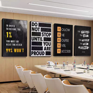 Tableau mural avec citations inspirantes pour le bureau, la salle de sport, décoration murale inspirante, peinture en porcelaine cristalline pour l'inspiration et le <span class=keywords><strong>succès</strong></span> - Product Image 2