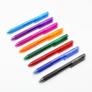 gel mực bút 0.7 Suppliers-0.7 Mm Màu Đen Nhựa Tùy Chỉnh Mực Xóa Được Bút Văn Phòng Sinh Viên Gel Bút Với Eraser