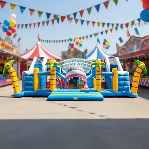 Gran Oferta: Castillo Inflable Temático del Océano de 15 m para Fiestas y Juegos al Aire Libre - Product Image 1