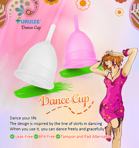 Furuize Coppetta Mestruale Riutilizzabile in Silicone di Grado Medico per Donne - Product Image 2