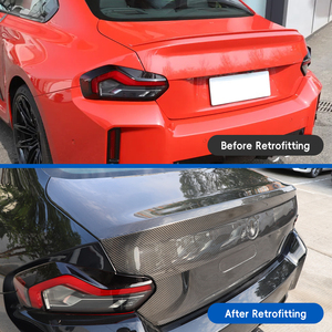 ชุดแต่งฝากระโปรงท้ายคาร์บอนไฟเบอร์ ปี 2018-2021 พร้อมกันชนหลังสำหรับ BMW M2 G42/G87 Competition Coupe - ติดตั้งง่าย - Product Image 2