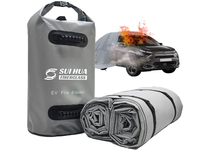 Couverture anti-incendie pour voiture 550-1100 ° Couverture réutilisable résistante à la chaleur pour la sécurité des véhicules électriques et des véhicules en général