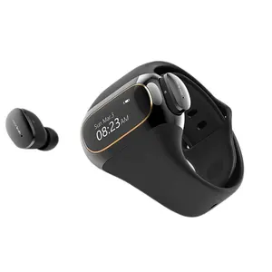 Aipower W20L waterproof bluetooth headset smart watch wearbuds watch with earbuds with noise cancellation