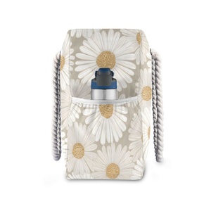 Customized <b>Large</b> Capacity Women <b>Beach</b> Tote <b>Bag</b> Natural Color Rope Handle <b>Beach</b> Tote <b>Bags</b> for Swimming & Spring Vacations Travel - Product Image 3