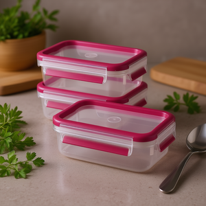 เอ็มซา คลิปแอนด์โคลส กล่องเก็บอาหาร 0.55 ลิตร ชุด 3 ชิ้น สีราสเบอร์รี่ - Product Image 3