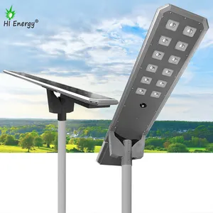 Réverbère solaire extérieur tout-en-un de Hienergy LED avec capteur de mouvement 80W 100W 120W 150W réverbère mené solaire d'induction