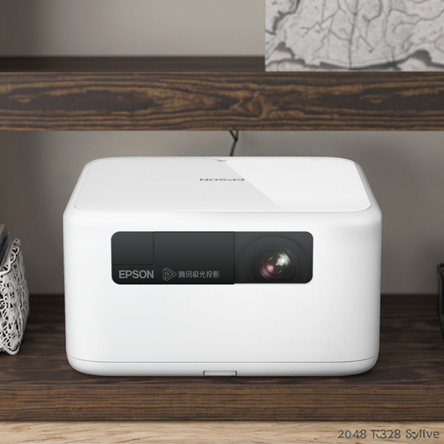 EPSO.N EF-15B/15W/1080P Home Stereo Side-Projection Full-Color Laser Projector 3LCD Android 11 2G Intelligent Adjustment