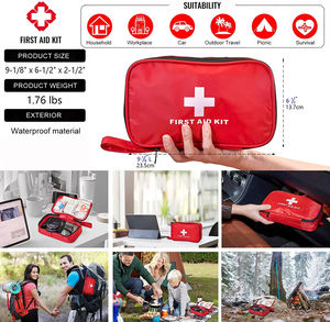 Trousse de premiers secours d'urgence de voyage personnalisée 36-en-1, outils de survie SOS pour tremblements de terre, équipement et sac de matériel de secours DIY - Product Image 2