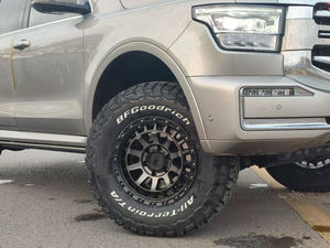 Jantes tout-terrain 17x8.5 ET0 6x139.7 Flow Formed compatibles avec Toyota Prado J120 J150 4Runner Tacoma FJ Cruiser Hilux, finition noir mat - Product Image 5