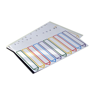 Colourful 10 Tabs <strong>Cards</strong> Binder Paper File Divider Eco-friendly A4 <strong>Size</strong> Different <strong>Index</strong> Page 11 Holes Folder 1pcs/pp Bag CN;ZHE - Product Image 2