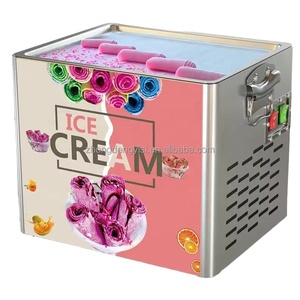 Commercial Mini Thailand Fried <b>Ice</b> Cream Roll <b>Machine</b> Factory Price New Condition for Restaurant <b>Home</b> Use Retail Food Shop - Product Image 1