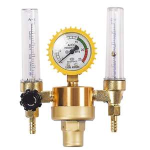 Réducteur de pression Argon <span class=keywords><strong>Co2</strong></span> Mig Tig Débitmètre Vanne de commande Régulateur de gaz de soudage Double Tube - Product Image 3