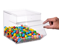 Distributeur de boîte de bonbon en plexiglas Perspex acrylique, accessoire de supermarché, nouveau modèle